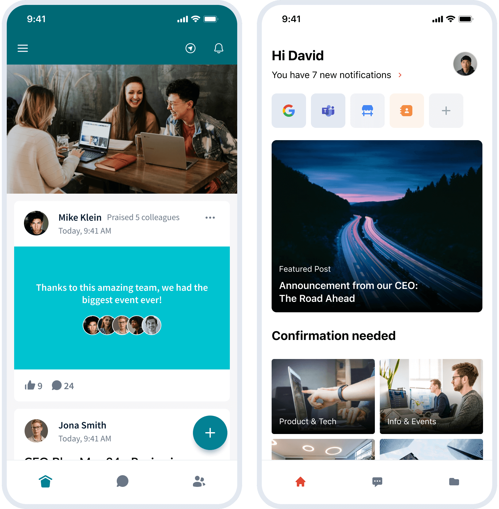 Mobile Design interface preview showing design and key features